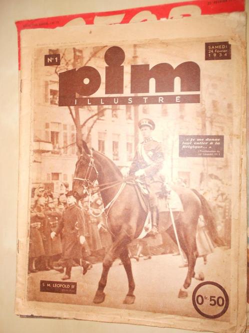 Pim illustré, n 1, samedi 24 février 1934, Livres, Journaux & Revues, Utilisé, Gossip, Potins ou Showbizz, Enlèvement ou Envoi