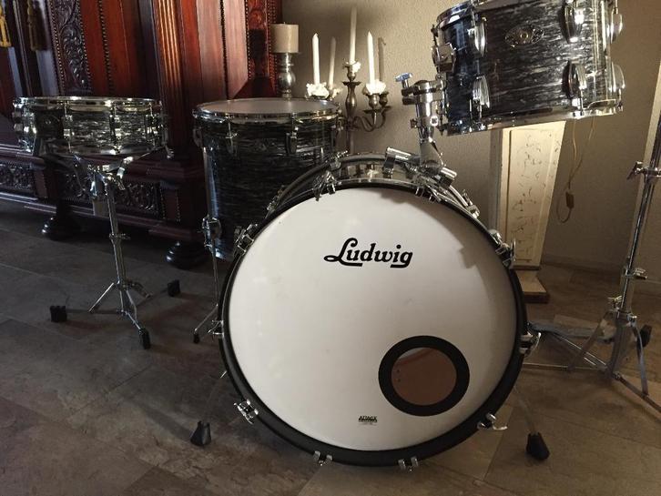 Ludwig 100th Anniversary Legacy Black Oyster Pearl, Muziek en Instrumenten, Drumstellen en Slagwerk, Zo goed als nieuw, Ludwig