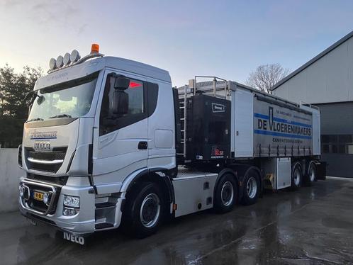 BREMAT mortelmachine F2.15 + IVECO trekker, Auto's, Vrachtwagens, Bedrijf, Overige merken, Diesel, Euro 6, Automaat, Zilver of Grijs