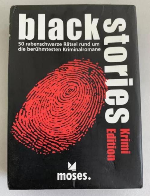 Black Stories Krimi Edition Kartenspiel Spiel Deutsch 50 rab, Hobby en Vrije tijd, Gezelschapsspellen | Bordspellen, Zo goed als nieuw