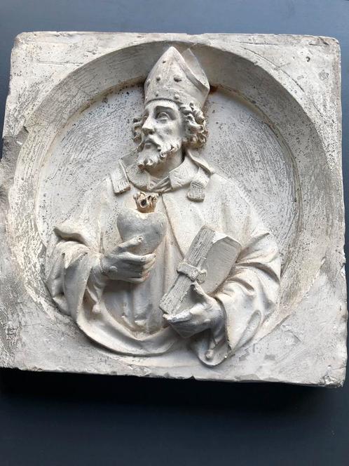 Sculpture unique - de l'image d’un saint Louvain, Antiquités & Art, Art | Sculptures & Bois, Enlèvement ou Envoi
