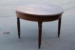 Louis-Philippe ronde tafel, eikenhout, Ophalen