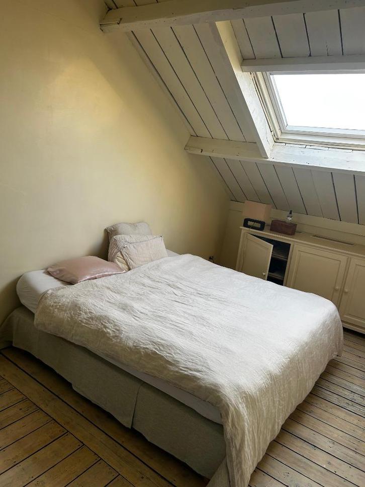 2 boxsprings + matrassen - ideaal voor kot/logeerkamer, Huis en Inrichting, Slaapkamer | Boxsprings, Gebruikt, Overige maten, 200 cm