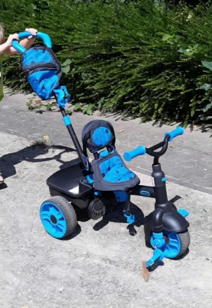 Little Tikes 4-in-1 Deluxe driewieler, Fietsen en Brommers, Fietsen | Driewielers, Zo goed als nieuw, Duwstang, Verstelbare zitting