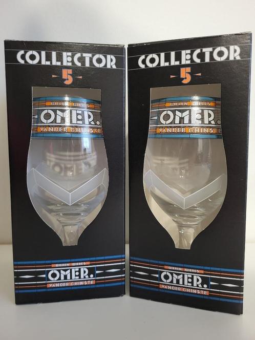 collector - 5 - glas omer vander ghinste bierglas (2 stuks), Collections, Verres & Petits Verres, Neuf, Verre à bière, Enlèvement ou Envoi