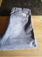 Jeansbroek GRIJS merk carhartt sid pant - maat 32/34 lengte, W32 (confection 46) ou plus petit, Porté, Enlèvement ou Envoi, Carhartt