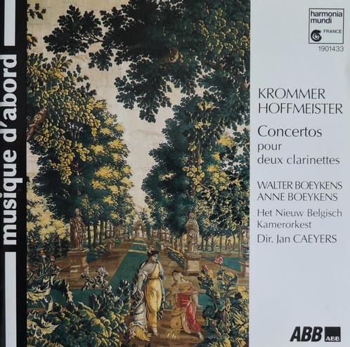 Concert voor 2 klarinetten/ Krommer & Hoffmeister - Boeykens, CD & DVD, CD | Classique, Comme neuf, Orchestre ou Ballet, Enlèvement ou Envoi