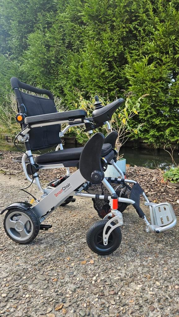 Lichtgewicht inklapbare Smart Chair elektrische rolstoel, Diversen, Rolstoelen, Zo goed als nieuw, Elektrische rolstoel, Inklapbaar