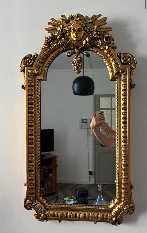 VINTAGE KING LOUIS XIV WALL MIRROR VINCENZO GANCELLI, Antiek en Kunst, Antiek | Spiegels, Ophalen of Verzenden