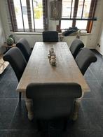 Eettafel met 6 stoelen, Ophalen, Zo goed als nieuw, Vijf personen of meer, Rechthoekig