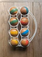 8x Vintage Houten Petanque ballen , Ophalen