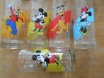 Lot de 5 verres Aldi Disney , Mickey Minnie Pluto Goofy, Ophalen, Zo goed als nieuw, Jongen of Meisje