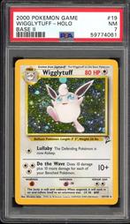 Wigglytuff Holo PSA 7 - 19/130 - Base Set 2 2000, Hobby en Vrije tijd, Verzamelkaartspellen | Pokémon, Verzenden, Zo goed als nieuw