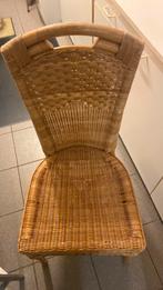 4 chaises en rotin, comme neuves, Rustieke stijl, Osier ou Rotin, Comme neuf, Brun