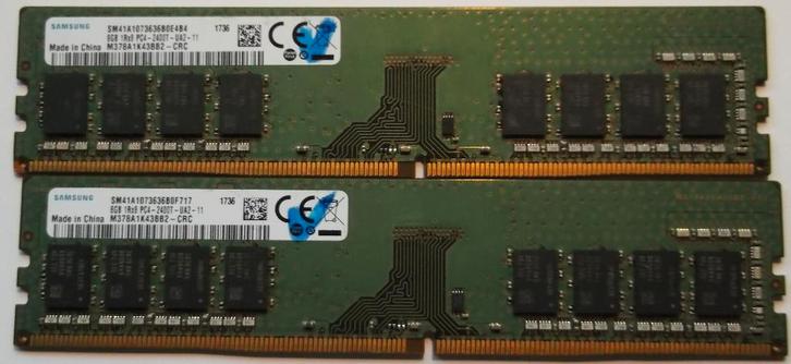 Kit 2 x 8 Gb à 2400 Mhz, Computers en Software, RAM geheugen, 16 GB, DDR4, Ophalen of Verzenden