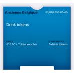 1 Drinkbon Ancienne Belgique (waarde 15€) te koop voor 3€ !!, Overige soorten, Overige typen