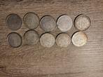 9 zilvermunten 1912, Postzegels en Munten, Munten | België, Setje, Zilver, Ophalen of Verzenden, Zilver