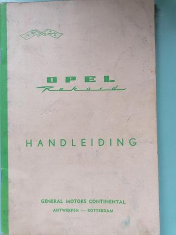 Opel rekord 1961 handleiding
