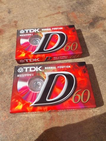 Cassette TDK D60 nieuwstaat (2 stuks) beschikbaar voor biedingen