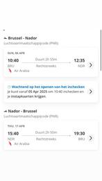 Vliegtickets Zaventem-Nador