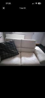 Canapé cuir beige 2,5 places, Huis en Inrichting, Zetels | Zetels, Ophalen, 150 tot 200 cm, Tweepersoons, Rechte bank
