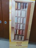 9 CD/DVD kastjes met glazen deuren voor 156 CD /72 DVD, Ophalen, 150 discs of meer, Zo goed als nieuw, Hout