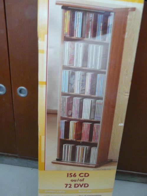 9 CD/DVD kastjes met glazen deuren voor 156 CD /72 DVD, Huis en Inrichting, Woonaccessoires | Cd- en Dvd-rekken, Zo goed als nieuw