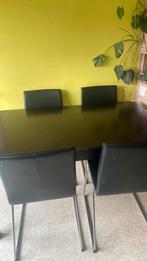 Tafel en 4 stoelen, Huis en Inrichting, Ophalen, Gebruikt