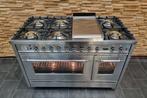 🔥Poêle de luxe Boretti 120 cm en acier inoxydable 7 feux Fr, Electroménager, Cuisinières, Comme neuf, 5 zones de cuisson ou plus