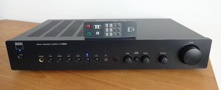 versterker NAD  C 316BEE met AFSTANDSBEDIENING, TV, Hi-fi & Vidéo, Amplificateurs & Ampli-syntoniseurs, Comme neuf, Stéréo, Moins de 60 watts
