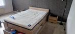 Bed, Ophalen, Gebruikt, Beige, Tweepersoons