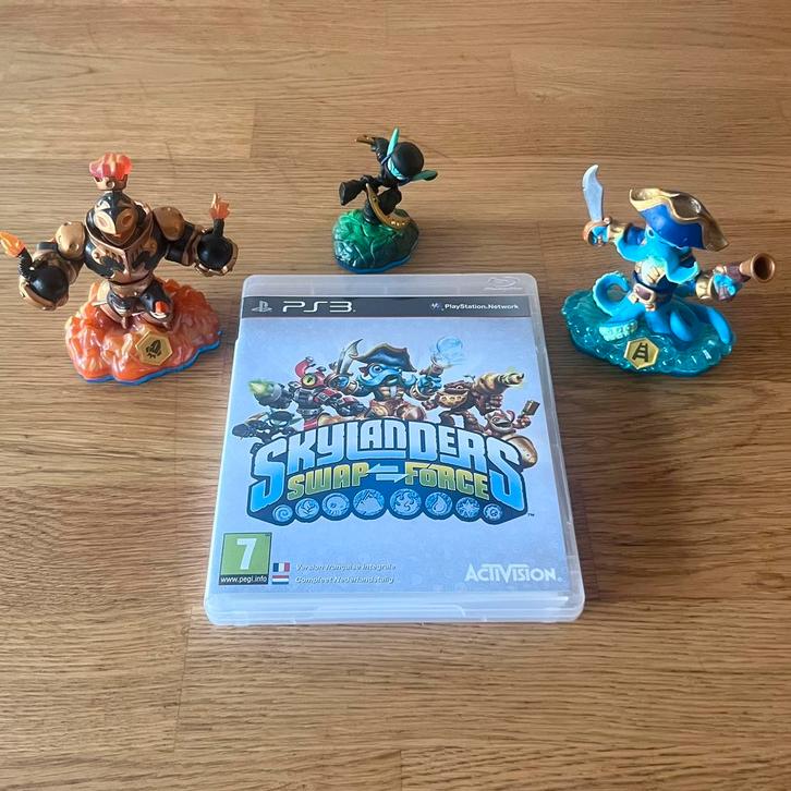Skylanders Swap Force-game voor PlayStation 3 + 3 figuren, Games en Spelcomputers, Games | Sony PlayStation 3, Gebruikt, Avontuur en Actie