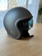 Jethelm met zonnevisier IXS mat grijs (Small 55-56cm), Motoren, Ophalen, Jethelm