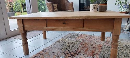 Robuuste, vol grenen salon-of tuintafel, Tuin en Terras, Tuintafels, Gebruikt, Rechthoekig, Hout, Ophalen