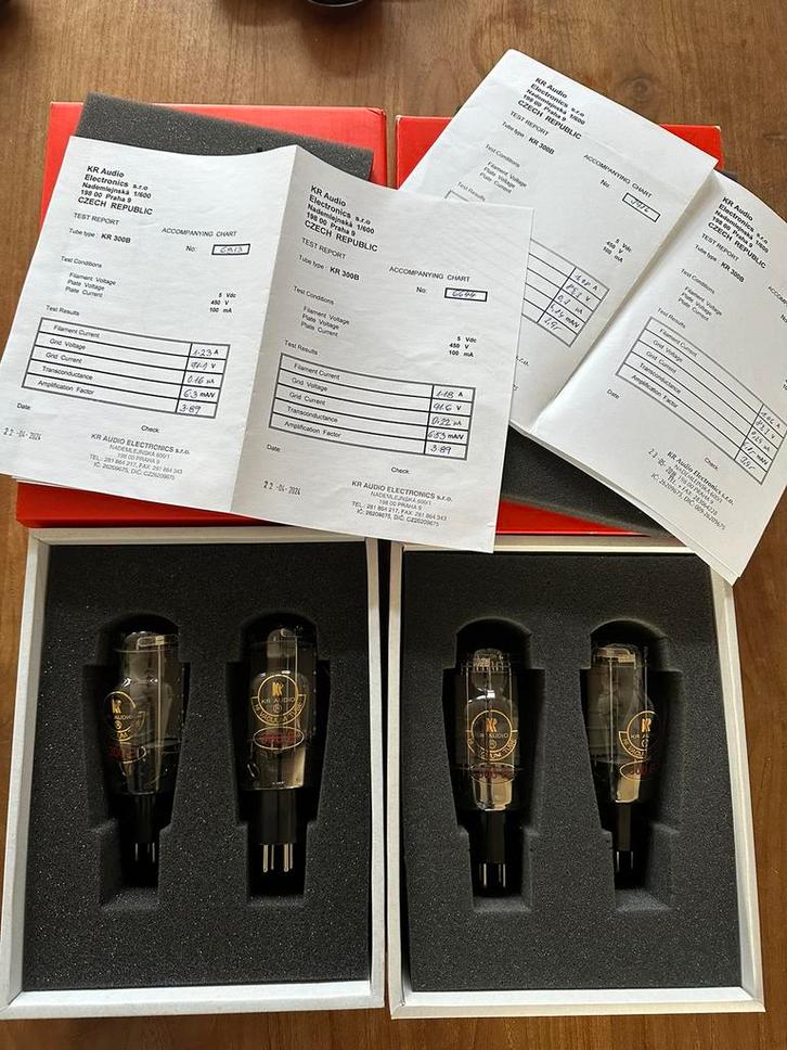 300B  tubes  buizen  high/end KR nieuwe tubes 2 pair, Audio, Tv en Foto, Buizenversterker, Buis of Buizen, Ophalen of Verzenden