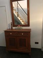 Houten kastje met bijpassende spiegel, Huis en Inrichting, Ophalen, Gebruikt