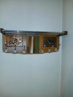 Mooie houten hangkapstok met spiegel., Zo goed als nieuw, Minder dan 100 cm, Hout, Ophalen