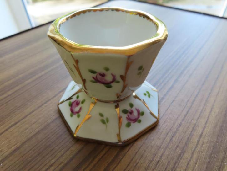 Coquetier & cendrier en porcelaine Limoges, Antiek en Kunst, Antiek | Porselein, Ophalen of Verzenden