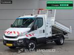 Iveco Daily 35C16 Kipper met Kraan Dubbellucht 3,5t Trekhaak, Stof, Gebruikt, Euro 6, Iveco