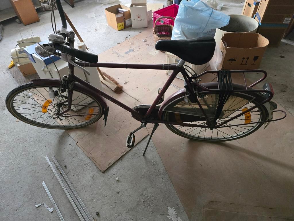 Vélo Miniature Rétro En Métal - Échelle 1:10 Avec Sac & Pompe | Décoration Bureau & Collection