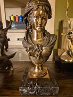 Prachtig bronzen vrouwe buste 50cm hoog, Antiek en Kunst, Antiek | Brons en Koper, Ophalen, Brons