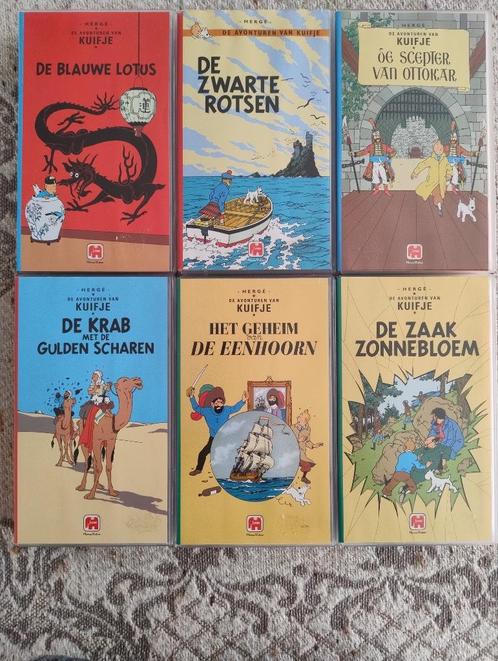 De avonturen van Kuifje - 6 video cassettes vhs, Cd's en Dvd's, VHS | Film, Zo goed als nieuw, Actie en Avontuur, Alle leeftijden