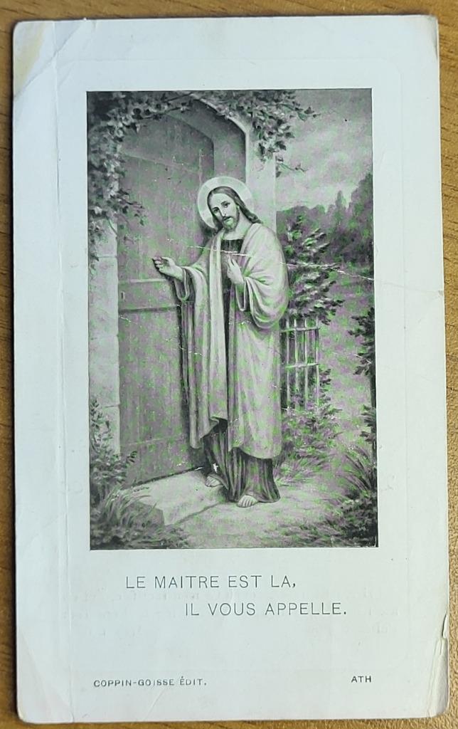 COPPIN-GOISSE, Souv. Ord. Sacerd. Père Hildebrand M. Grannec, Verzamelen, Bidprentjes en Rouwkaarten, Bidprentje, Ophalen of Verzenden