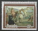 Rwanda 1981 - Yvert 1016 - Benoît de Nursie (ZG), Timbres & Monnaies, Timbres | Afrique, Envoi, Non oblitéré