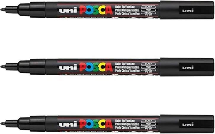 POSCA | Mitsubishi | PC3M Markers | 3 stuks | Nieuw, Hobby en Vrije tijd, Tekenen, Nieuw, Overige typen, Verzenden