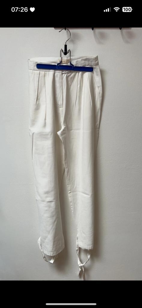 Nieuwe witte broek, Kleding | Dames, Broeken en Pantalons, Nieuw, Maat 36 (S), Wit, Lang, Ophalen