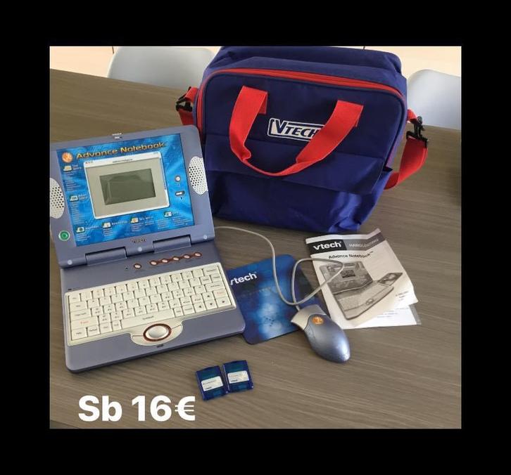 Vtech laptop met 2 gamecards en laptoptas, Kinderen en Baby's, Speelgoed | Vtech, Ophalen of Verzenden