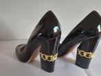 321C* Casadei - sexy zwarte pumps van volledig lakleer (40), Pumps, Verzenden, Zwart, Casadei