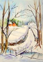 Winterwandeling, kunstprint (poster) 60x40 cm, Antiek en Kunst, Verzenden