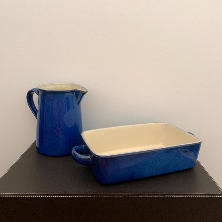 Ensemble Broc + Plat ERNESTO Vintage, Antiquités & Art, Antiquités | Céramique & Poterie, Enlèvement ou Envoi